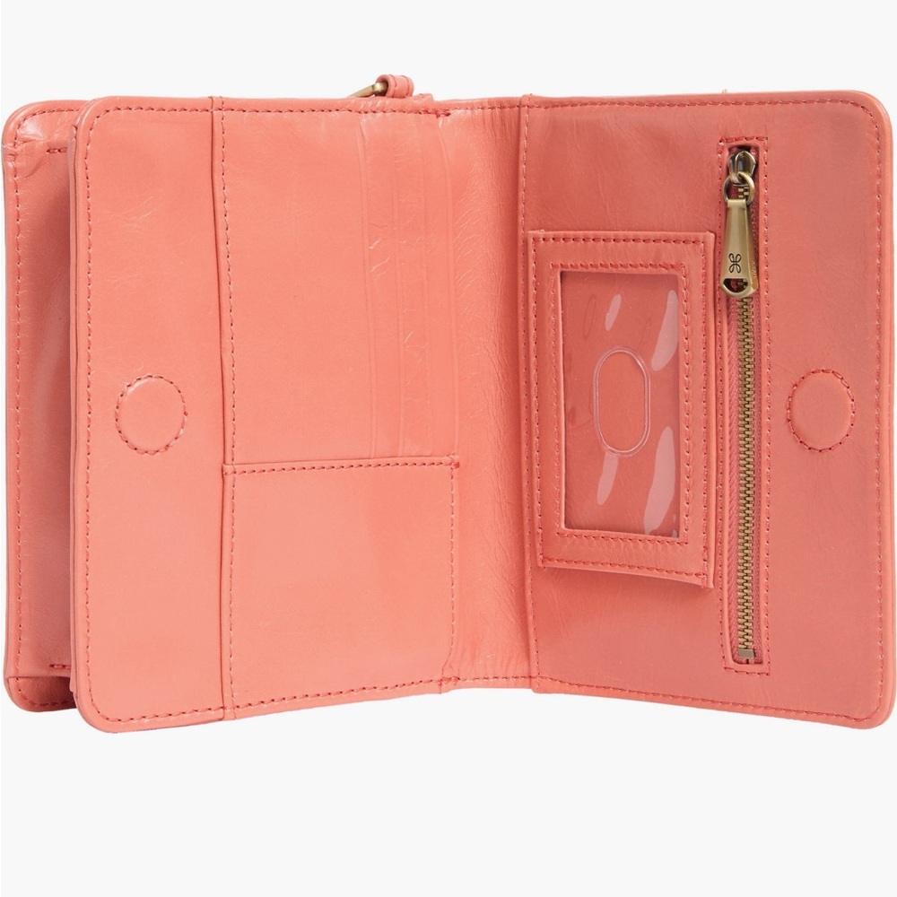 NWT HOBO Jill Leather Wallet Crossbody in Cherry Blossom - Picture 2 of 7